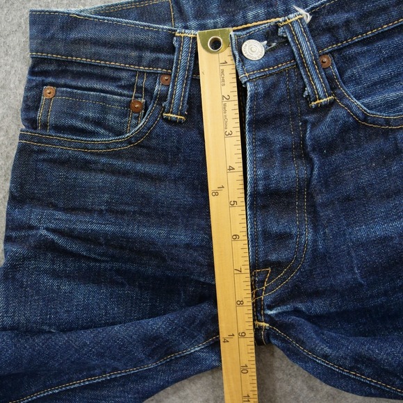 Alchemist Fab Four Jeans Womens 25 Blue Slim Straight Selvedge Mid Rise Japanese - Picture 10 of 12